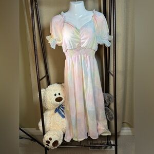 Pastel Tie-Dye Dress